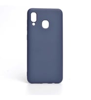 Samsung Galaxy A30 Kılıf İçi Kadife Özel Tasarım Esnek Yumuşak Pürüzsüz (Lacivert)