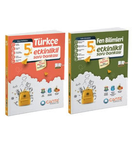 ÇANTA YAYINLARI 5. Sınıf Türkçe + Fen Bilimleri Etkinlikli Kazanım Sıralı Soru Bankası