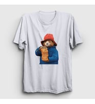 Presmono Unisex Beyaz Hat And Toast Paddington T-Shirt 537993tt