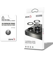 Apple iPhone 17 Air İçin Zore CL-12 Premium Safir Parmak İzi Bırakmayan Anti-Reflective Kamera Lens Koruyucu (Gümüş)