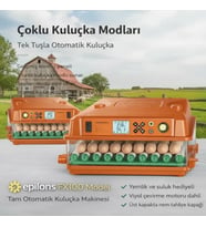 Fx100 Tam Otomatik Kuluçka Makinesi 100 Yumurta Kapasiteli Yeni Nesil Havalandırma Otomatik Su S