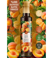 Kayısı Sirkesi - Doğal Fermantasyon, %100 Doğal, Katkısız, 250 ml