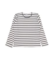 Civil Girls Kalın Çizgili 10-13 Yaş Sweatshirt - Ekru