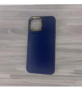 İphone 13 Pro Max Lansman Kaliteli Silikon Telefon Kılıfı (Mavi)