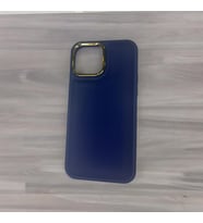 İphone 13 Pro Max Lansman Kaliteli Silikon Telefon Kılıfı (Mavi)