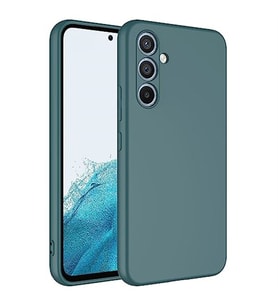 Coverzone Samsung Galaxy A14 ?le Uyumlu K?l?f Z-Mara Lansman Vieri Tam Koruma Arka Kapak Kamera Koruma �?k?nt?l? P�r�zs�z Y�zey Koyu Ye?il