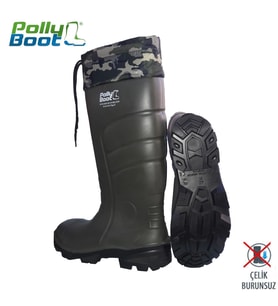 Mey İthalat® Pollyboot Vega 36 Numara Boğazlı Poliüratan Çizme
