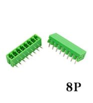 Geçmeli Klemens 8 Pin 3.81mm Erkek 90 Derece