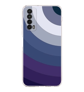 Huawei P Smart 2019  Kamera korumalı Kapak Renk Cümbüşü Tasarımlı  Şeffaf Kılıf
