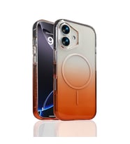 Apple iPhone 16 Uyumlu Kılıf M-Safe Şarj Özellikli Zore Septik Silikon Kapak (Turuncu)