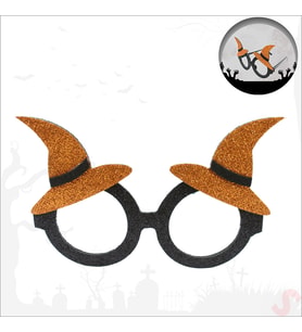 Halloween Cadı Şapkalı Gözlük (Karışık)
