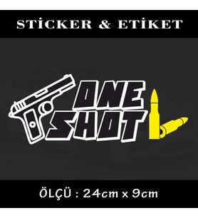SİLAH MERMİ oto sticker yazı - araba kask motosikler kamyonet minibüs uyumlu etiket