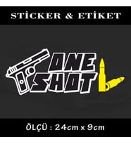 SİLAH MERMİ oto sticker yazı - araba kask motosikler kamyonet minibüs uyumlu etiket