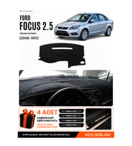 FORD FOCUS 2.5 SEDAN KAPAKLI (2008-2011) Uyumlu Torpido Örtüsü Torpido Kılıfı - Siyah