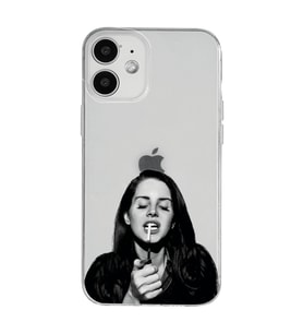 Iphone 12 Uyumlu Lana Del Rey Desenli Şeffaf Telefon Kılıfı