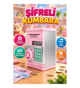 Çocuk Elektronik Kumbara – Şifreli Güvenlik ve Otomatik Para Çekme
