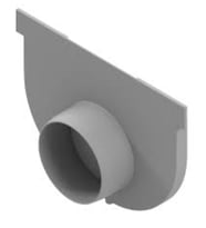ACO EASYLİNE H90, PP/PE, GRİ, Ø50 ÇIKIŞLI SONLAMA KAPAĞI 855207