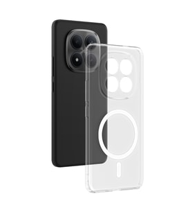 Redmi Note 15 Pro 4G Kılıf İnce Ve Sert Yapılı Şeffaf Magsafe Silikon Kapak RYC/London (Renksiz)