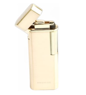 Promise Twiggy Fırçalı Gold Metal Soft Flame Çakmak