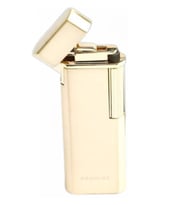 Promise Twiggy Fırçalı Gold Metal Soft Flame Çakmak