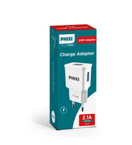 PHIXI PCH207 USB Şarj Adaptörü 2.1A Hızlı Şarj (30'lu Paket)