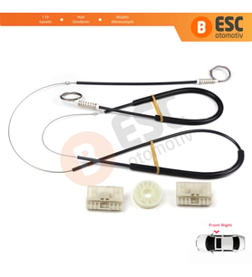 Audi A6 C6 S6 4F 4F2 4F5 2004-2011 4/5 Kapı 4F0837462 İçin Elektrikli Ön Sağ Cam Kriko Tamir Seti