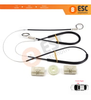 Audi A6 C6 S6 4F 4F2 4F5 2004-2011 4/5 Kapı 4F0837462 İçin Elektrikli Ön Sağ Cam Kriko Tamir Seti