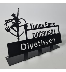 Diyetisyen isimlik - Kişiye Özel Metal İsimlik - Diyetistyen Masa İsimliği