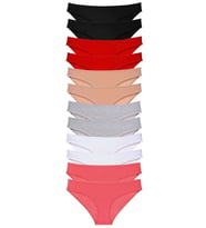 12 adet Süper Eko Set Likralı Kadın Slip Külot Set 3