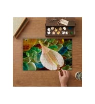 Renkli Çakıl Taşları Tasarımı 240 parça Ahşap Puzzle Ahşap Kutuda MP01014