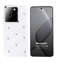 Microsonic Infinix Hot 40 Kılıf PrettyCharm Tulip (Yeşil)
