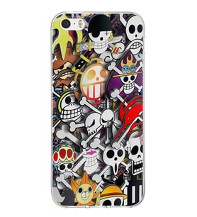 Apple iPhone 5 Uyumlu Kapak Anime Tasarımlı Şeffaf Silikon Kılıf