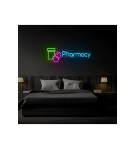 Pharmacy Yazılı ve Şekilli Neon Tabela