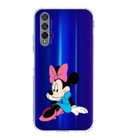 Huawei Honor 20  Kamera korumalı Kapak Minnie Mouse Tasarımlı  Şeffaf Kılıf