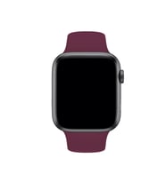 Fuchsia Watch ile Uyumlu Spor Kordon 38 - 40 mm S/M Ölçülerinde Yumuşak Silikon Rahat Kordon (Mürdüm)