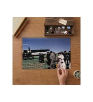 Atatürk Türk Hava Kurumu Tarihçesi Tasarımı 240 parça Ahşap Puzzle Ahşap Kutuda MP06321
