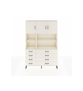 Arges Gardrop 8 Raflı 8 Çekmeceli 3 Kapaklı 132x30x195 Aytaşı-Aytaşı