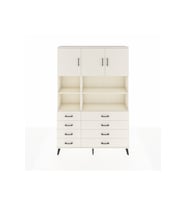 Arges Gardrop 8 Raflı 8 Çekmeceli 3 Kapaklı 132x30x195 Aytaşı-Aytaşı