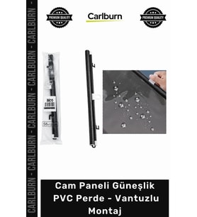 Özel Üretim Isı Yalıtımlı Makaralı Stor Ofis Araç Cam Paneli Güneşlik PVC Perde Vantuzlu Montaj