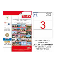 TANEX 210x99  mm LASER ETİKET A4 TW-2003