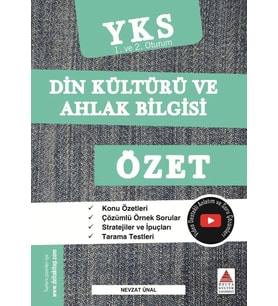 Delta TYT AYT Din Kültürü ve Ahlak Bilgisi Özet YKS 1. ve 2. Oturum (Yeni)