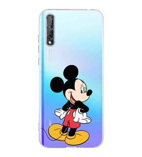Huawei P Smart s  Kamera korumalı Kapak Mickey Mouse Tasarımlı  Şeffaf Kılıf