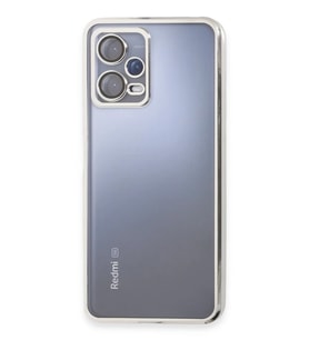 Newface Xiaomi Redmi Note 12 5G Kılıf Razer Lensli Silikon - Gümüş