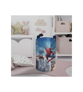 MEKTA HOME BEBEK VE ÇOCUK ODASI Iron Man ve Spider Man Desenli Oyuncak Sepeti