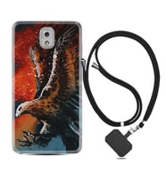 Samsung Note 3 4 5 8 9 20 Ultra 10 Lite Kılıf Boyun Askılı Silikon Kartal Uçarken 1718
