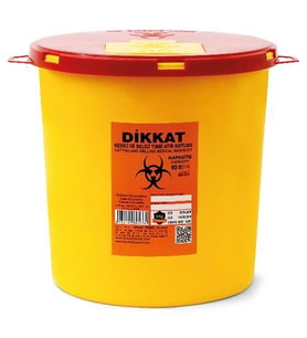 10 Adet Enfekte Atık Kutusu 20 Lt. + Tıbbi Atık Torbası 2 Adet