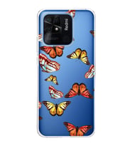 PrintiFy Xiaomi Redmi 10C ile Uyumlu 1mm Slim Fit Water Color 2 Baskılı Şeffaf  Kılıf