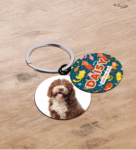 BK Gift Evcil Dostlara Özel İsimli 2’li Ahşap Pet Tasma Künyesi - Model 1-3