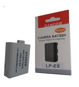 Sanger LP-E5 Bataryası, Canon Eos 450D, 500D, 1000D, Rebel SX, XS Bataryası, Pil