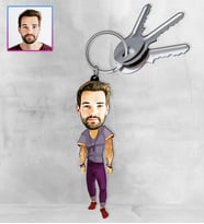 Kişiye Özel Karikatür Tasarım Anahtarlık 97185